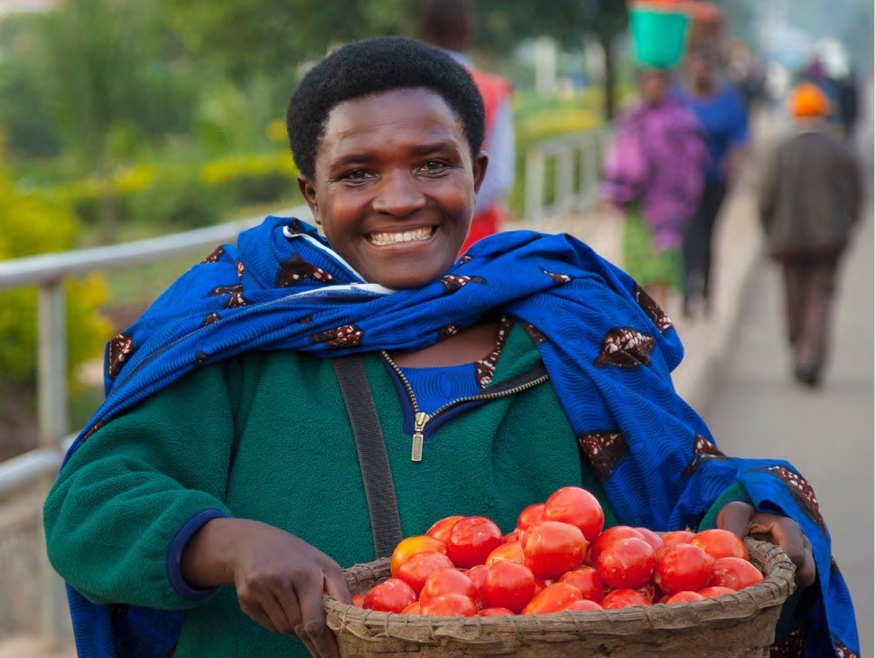 Jacqueline With Tomatos